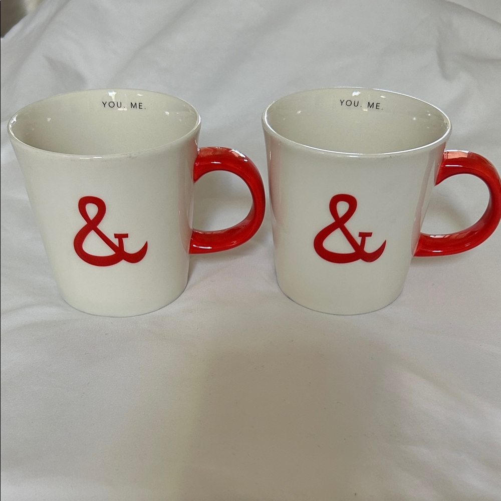 Starbucks You. & Me. Valentine Coffee Mugs Set of 2